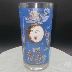 1969 NASA Apollo 11 Drinking Glass Langley Research Center Virginia Moon Landing